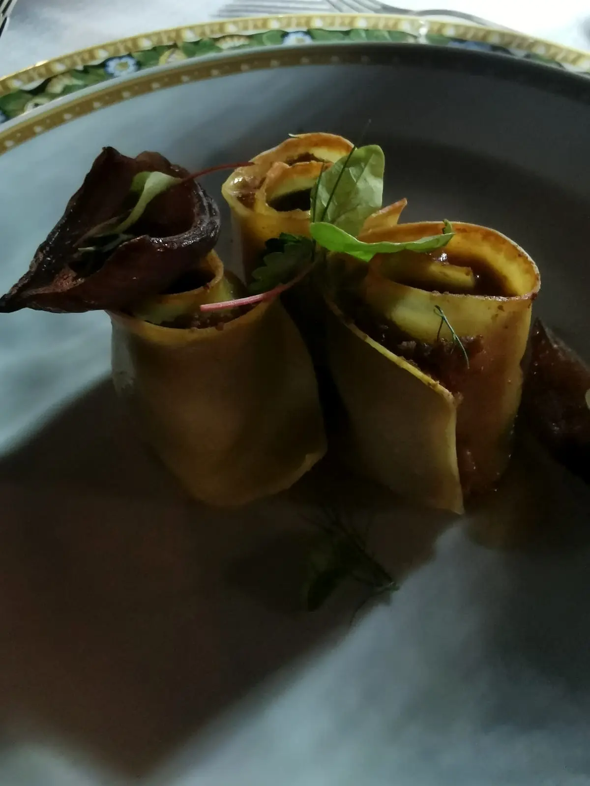 Una portata di pasta ripiena